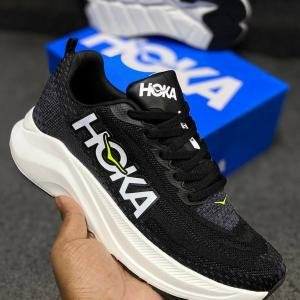 Hoka Mach X Black and White